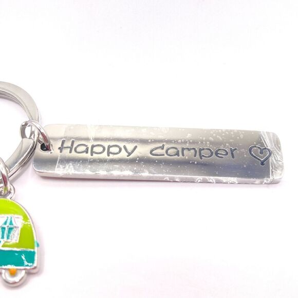 Happy Camper Charm Keychain - Picture 2 of 3